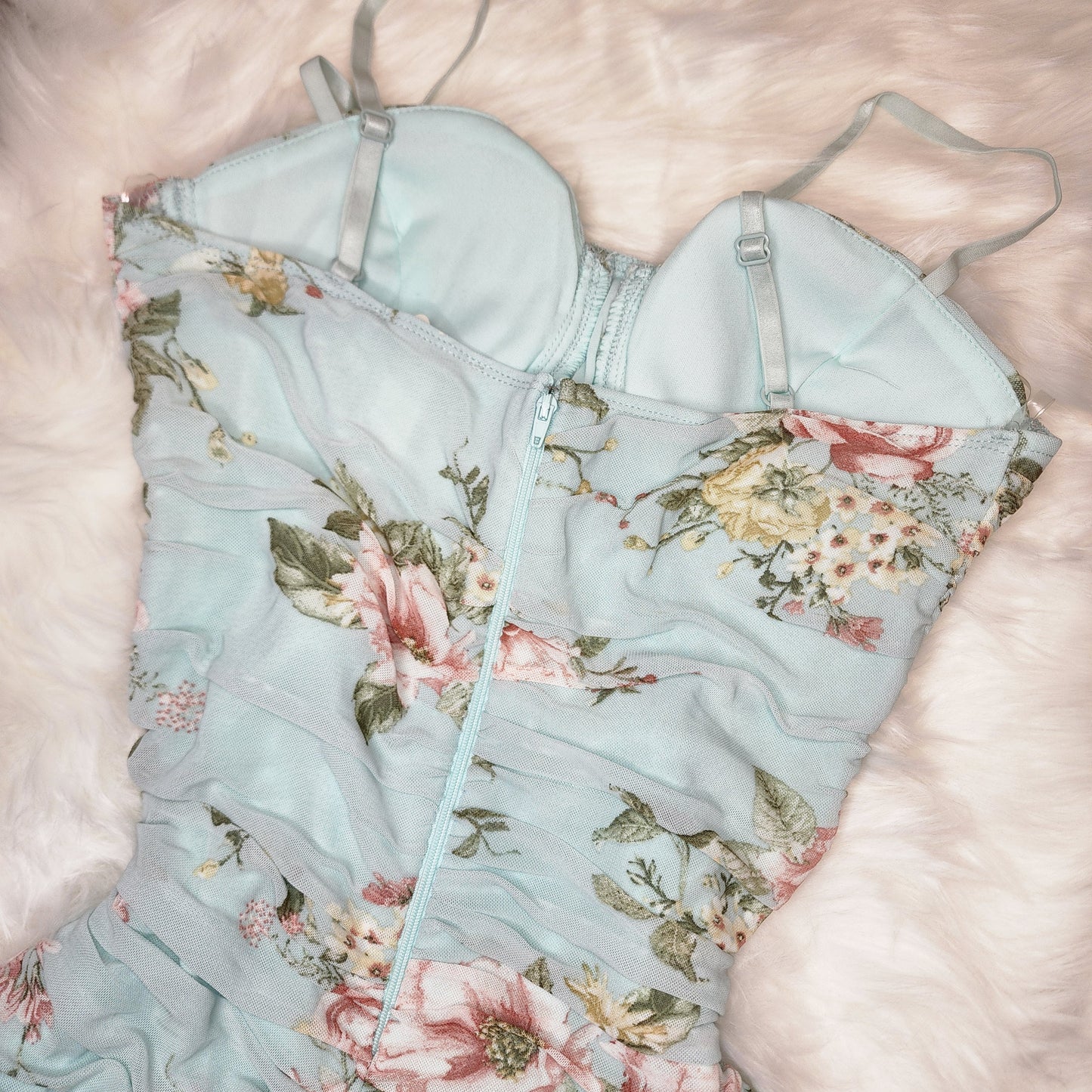 Floral Mint BodyCon Dress