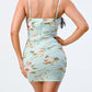 Floral Mint BodyCon Dress